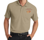 Tan Unisex Polo Shirt L